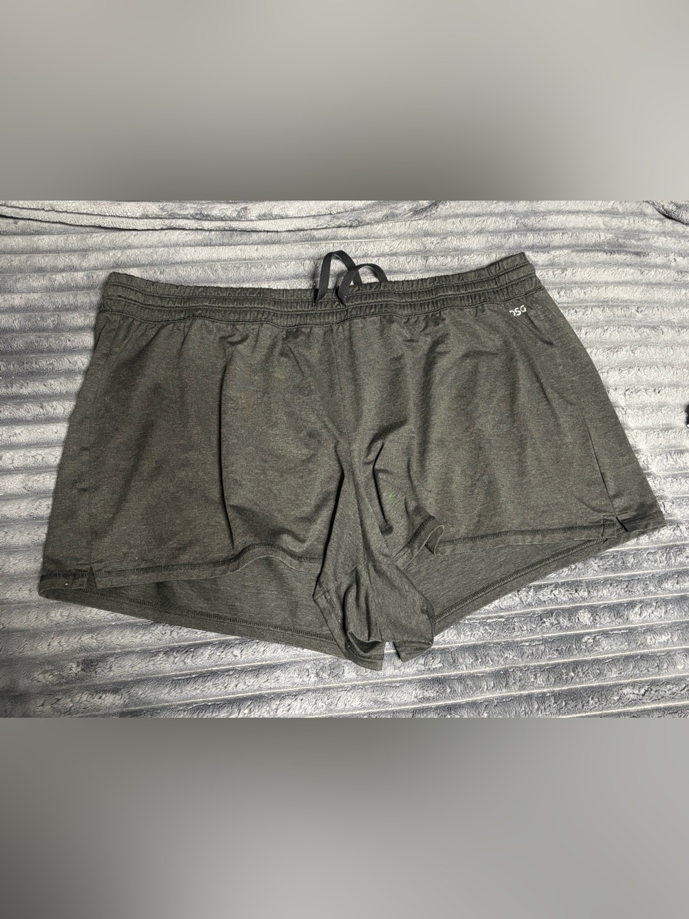 DSG women’s athletic shorts in dark heather gray